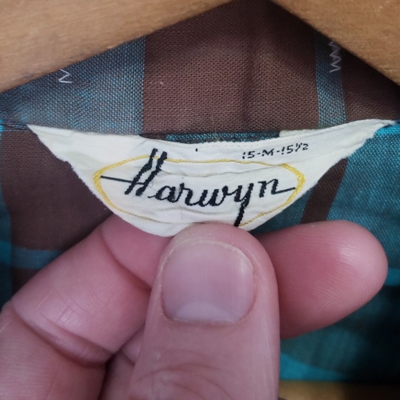Vintage Harwyn, plaid button down  SEE PICS - Picture 5 of 8